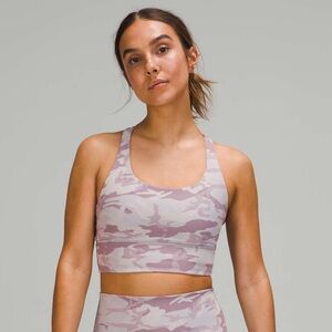 Lululemon Long Line Energy Bra Purple Camo